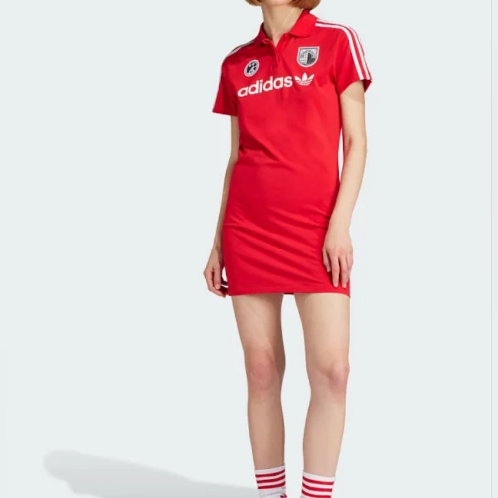 Adidas football dress better red NWT
